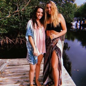 American threads wrap tie skirt